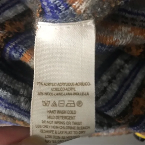 FP fair isle stripe wool blend sweater mini dress - Picture 9 of 9